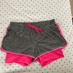 Women’s C9 by Champion Running Shorts. Medium. 2 Layered.